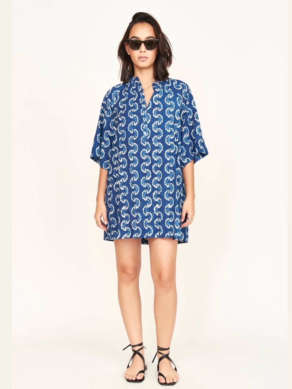 MIRTH
Faro Short Dress in Indigo Orchard Road
